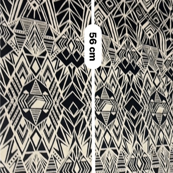 Torrid Black and beige Geometric Pencil Skirt size 12/14, L/XL, Torrid size Zero - Picture 4 of 5